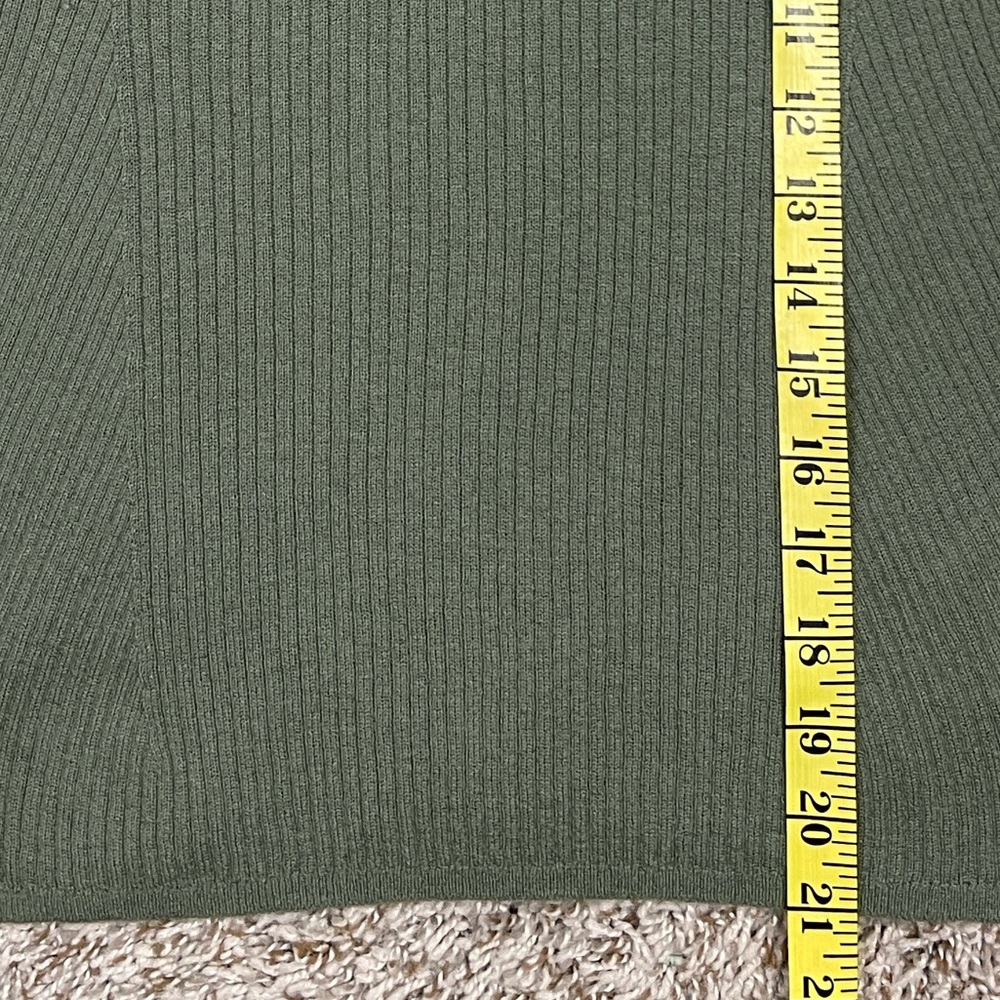 Vince Olive Ribbed Knit Top - Picture 6 of 8